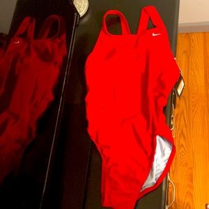 Nike Red One Piece Bathing Suit - New with Tags